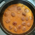El cooksnap de Juan cuando hizo Albóndigas con patatas en salsa de almendras.
