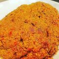 El cooksnap de leasoto cuando hizo Kebbe Naie (carne macerada sin cocción).