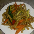El cooksnap de Camila Rubio cuando hizo Verduras Salteadas con Fideos.