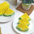 Cooksnap dari elvira Agustina untuk resep Bolu Kukus Semangka