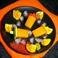 Swati Ganguly Chatterjee 's cooksnap of when they made অরেঞ্জ আইস পপ।.