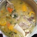 El cooksnap de Reina Godoy cuando hizo Puchero (base de sopa vegetal con carne sin "caldito").