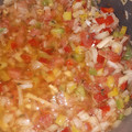 El cooksnap de Julio A Benitez cuando hizo Salsa criolla.