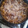 El cooksnap de Somar Aryam cuando hizo Spaguetty con carne molida.