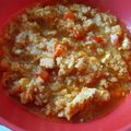 El cooksnap de lucia2906 cuando hizo Falso arroz (de coliflor) guisado con pollo.