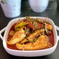 Cooksnap Sesimple Loralin semasa beliau membuat Asam Pedas Ikan Pari.