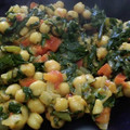 El cooksnap de Mery cuando hizo Garbanzos con espinacas.