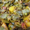 Pankaj Yadav का कुकस्नैप जब उन्होंने ग्वार फली आलू प्याज़ सब्जी (guar phalli aloo pyaz sabzi recipe in Hindi) बनाया था।