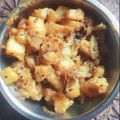 Sayantika Sadhukhan's cooksnap of when they made পেঁয়াজ শাক দিয়ে আলু পোস্ত (peyaj shak diye aloo posto recipe in Bengali).