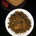 Dipika Bhalla का कुकस्नैप जब उन्होंने अचारी भिंडी (Achari Bhindi recipe in hindi) बनाया था।