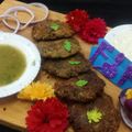 Mrs Farhan's cooksnap of when they made Shami kabab.
