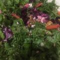 edna's cooksnap of when they made Kale Salad with Beats and Persimmons.