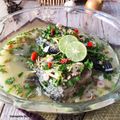 Cooksnap ha.lim39 semasa beliau membuat Siakap Stim Ala Thai.