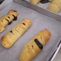 Cooksnap dari ni na untuk resep Roti Isi Pisang Coklat Keju (Pakai SP)