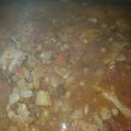 El cooksnap de Diana Lutrez cuando hizo Guiso de mondongo.