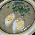 El cooksnap de Débora Isaguirre cuando hizo Sopa crema de arvejas.