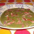El cooksnap de carme castillo cuando hizo Crema de judías verdes con jamón.