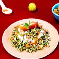 Mrinalini Sinha का कुकस्नैप जब उन्होंने स्प्राउट्स चाट (Sprouts Chaat recipe in Hindi) बनाया था।