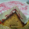 El cooksnap de Noemí cuando hizo Tarta de chocolate blanco con fresas y sin horno.