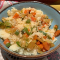 El cooksnap de J cuando hizo Cuscús con verduras y soja. Receta vegana y vegetariana.