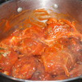 El cooksnap de VAL cuando hizo Albóndigas vegetarianas en salsa de cebolla con tomate.