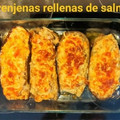 El cooksnap de joarapa cuando hizo Berenjenas rellenas de salmón y gambas.