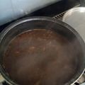 El cooksnap de Cindi Q cuando hizo Frijoles charros a la norteña.