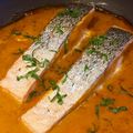 Sonia's cooksnap of when they made Salmon Red curry.