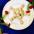 Mallika Biswas's cooksnap of when they made দুধ নারকেল নাড়ু (dudh narkel naru recipe in Bengali).