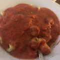El cooksnap de Jose V cuando hizo Tortellini de carne con salsa arrabbiata.