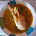 El cooksnap de Carol Taborda cuando hizo Sopa de avena con pollo.