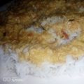 Farwa Ali's cooksnap of when they made Matka daal chawal with chattni.