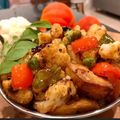 Madhu Walter का कुकस्नैप जब उन्होंने फूलगोभी,मटर,आलू की सब्जी (fulgobi matar aloo ki sabzi recipe in Hindi) बनाया था।