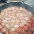 El cooksnap de Elilith cuando hizo Menestra de lenteja con salchicha ranchera.