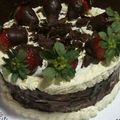 El cooksnap de Rominita cuando hizo Torta de chocolate con frutillas y crema chantillí.