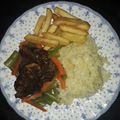 El cooksnap de Alejandra Cs cuando hizo Risotto de hongos y carne al vino tinto.