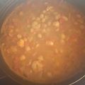 El cooksnap de Julián cuando hizo Guiso Marinero de garbanzos con langostinos.