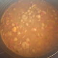 El cooksnap de Julián cuando hizo Guiso Marinero de garbanzos con langostinos.