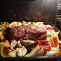 El cooksnap de Loly Montiel Moreno cuando hizo Rôti (cabeza de lomo) al horno con verduras.