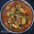 Vrunda Shende's cooksnap of when they made पंगतीतील  वांगे बटाटा रस्सा भाजी (vange batata rassa bhaji recipe in marathi).