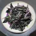 美寶Mabel 的 黑麻油薑片炒紅鳳菜 cooksnap