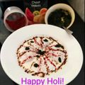 Richa Vardhan's cooksnap of when they made Holi special Dahi Bhalle with Smokey effect.