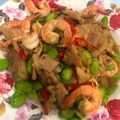 รูป Cooksnap ของ Jay Nuanhong เมื่อเขาทำ กุ้งเบคอนผัดสะตอ