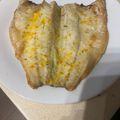 El cooksnap de Eduardo Agudo Alba cuando hizo Lubina al horno con sal marina con azafrán canario.