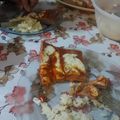 El cooksnap de Julieta Escalera cuando hizo Matambre a la pizza al horno.