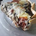 El cooksnap de Paula Charlampowicz cuando hizo Tarta de berenjena con cebolla de verdeo.