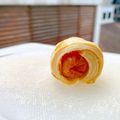รูป Cooksnap ของ Praw Thanwarat เมื่อเขาทำ พายไส้กรอก หม้ออบลมร้อน ง่ายและอุปกรณ์น้อยมาก