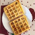 malomzsu Cooksnap-ja, amikor elkészítette a(z) Sajtos, sonkás gofri receptet.