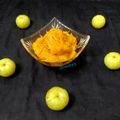Shweta Shah's cooksnap of when they made કેસરયુક્ત આમળાનો જામ(Saffron Amla jam recipe in gujarati).