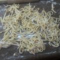 El cooksnap de Pola cuando hizo Tallarines Caseros.